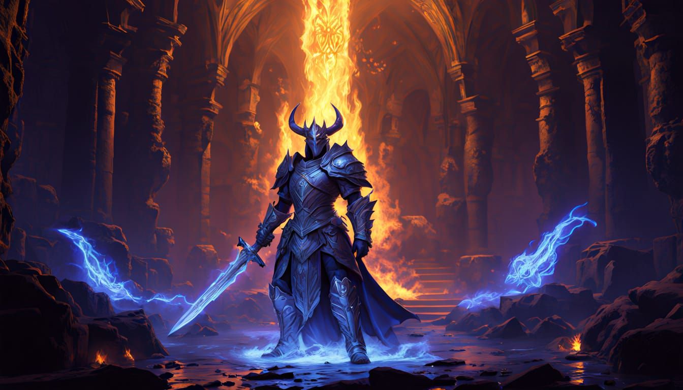 Epic Holy Paladin Battles Demons in the Underdark