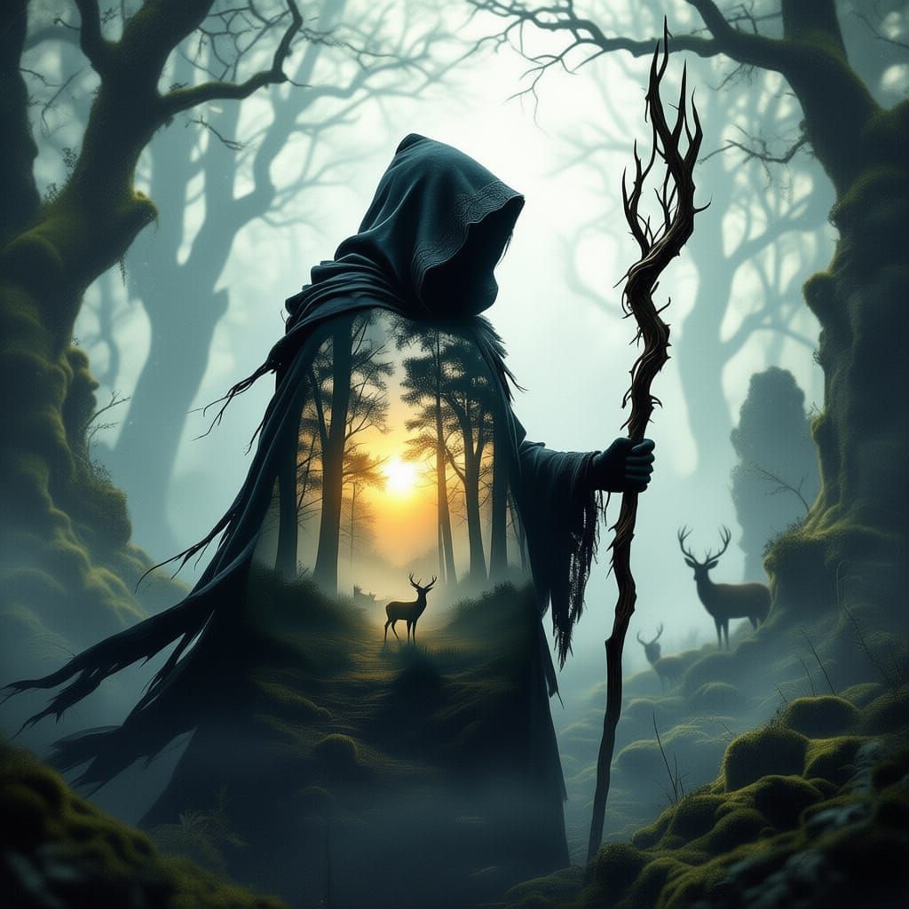 Abstract Collage of AI Generated Images