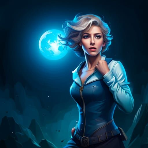 Miniature Ice Witch Figure in Dark Fantasy Style