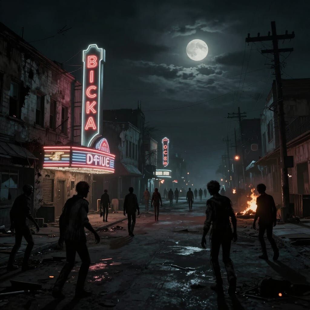 Zombie Apocalypse Boulevard in Post-Apocalyptic Concept Art ...