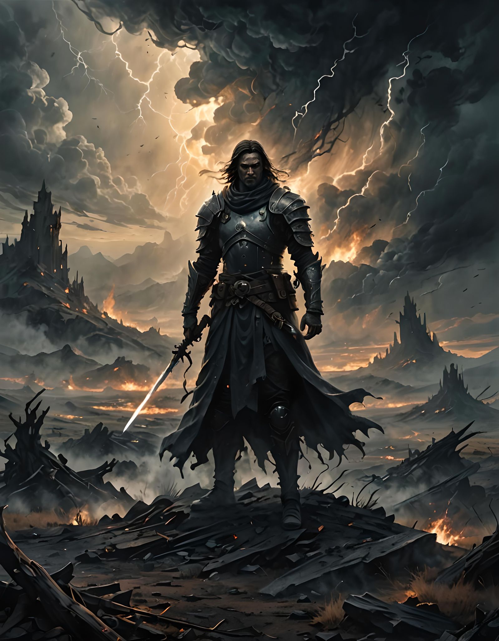 Resilient Figure on Battlefield of the Mind