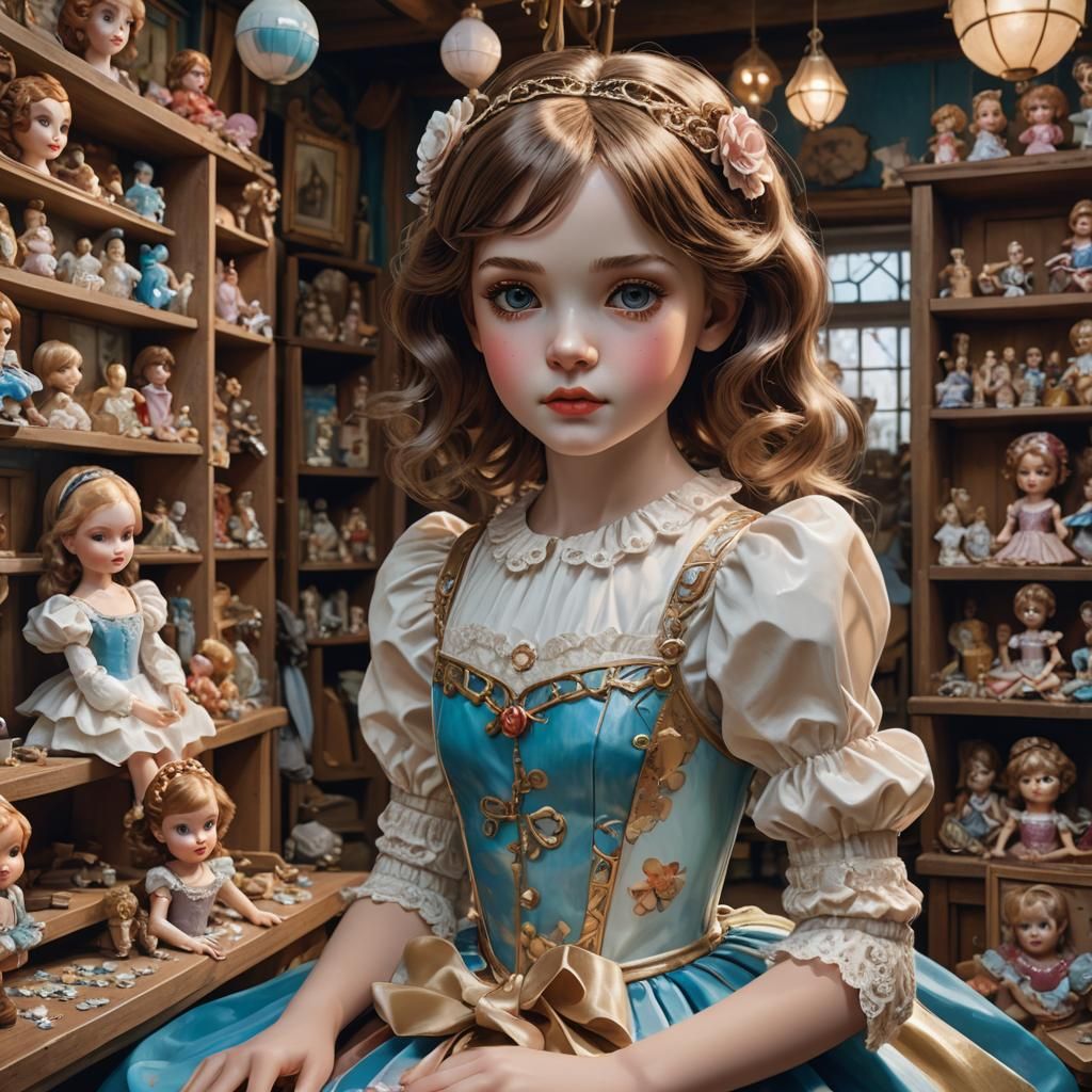 Porcelain Doll in Toy Shop Jigsaw Puzzle