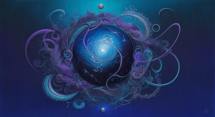 Surreal Chaos Symbol in Mystical Realm