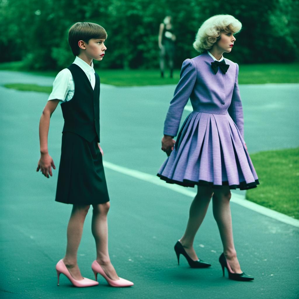 Dramatic Film Still: Mother's Surprising Discovery