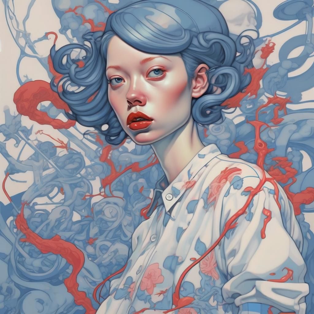 Dreamlike Portrait in a Surreal Style