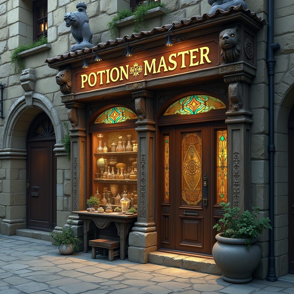 Enchanted Apothecary in a Forgotten Merchant Street