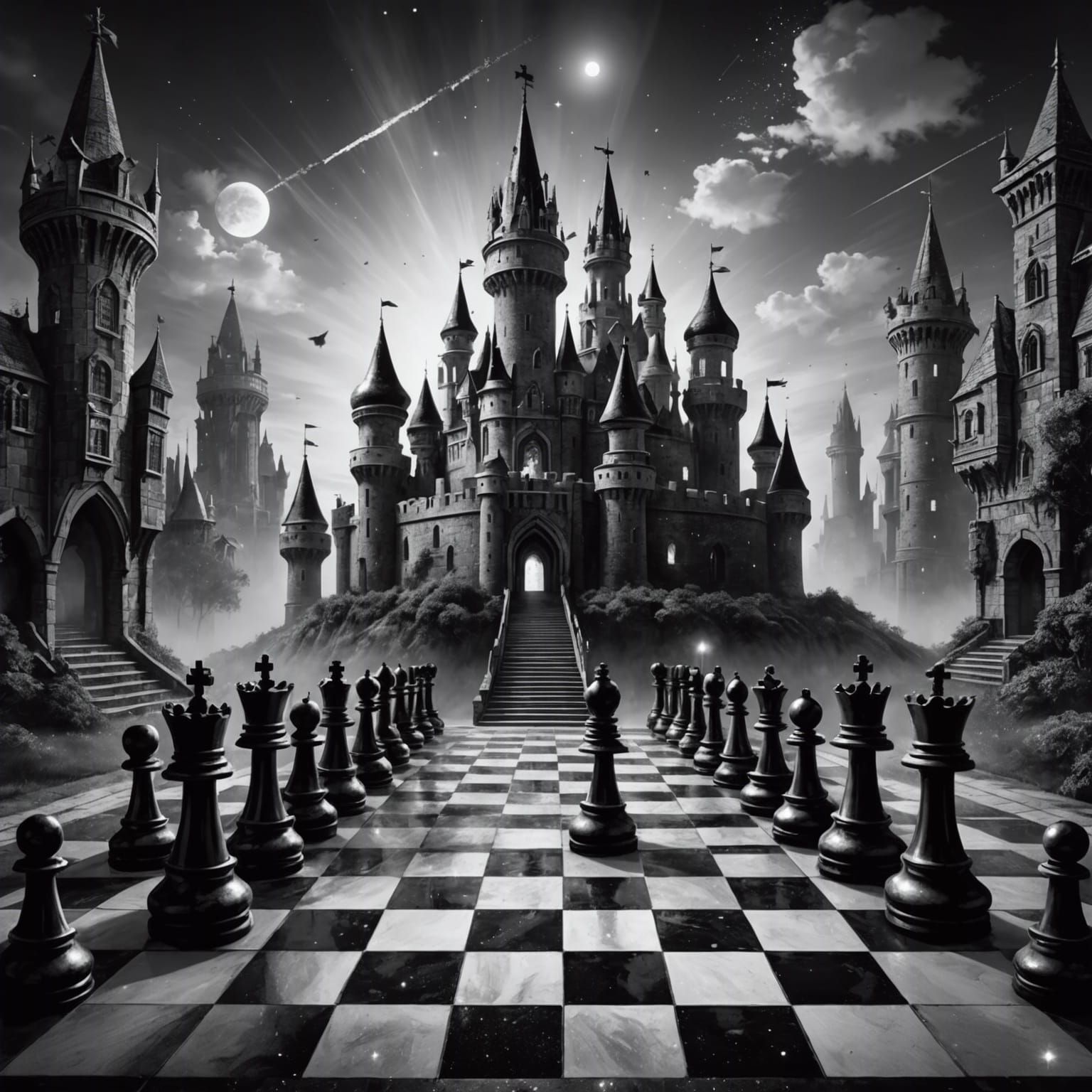 Chess World: A Cosmic Dreamscape Odyssey