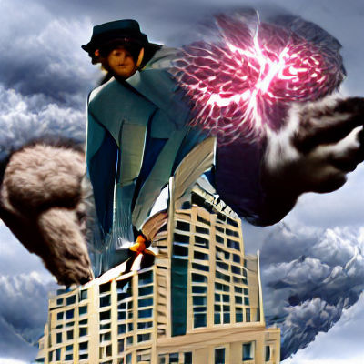 Man Destroys City with Psychokinesis