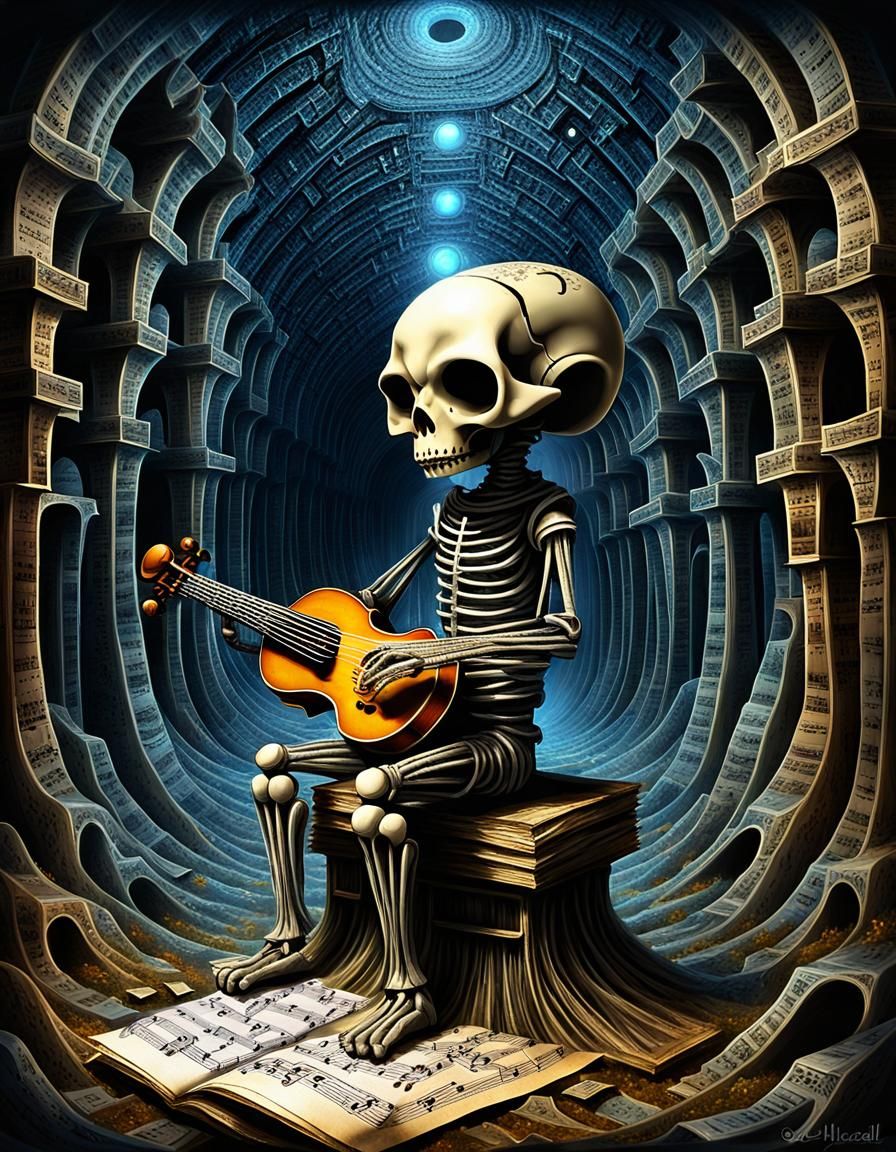 Gothic Chibi Myconid in Musical Catacomb