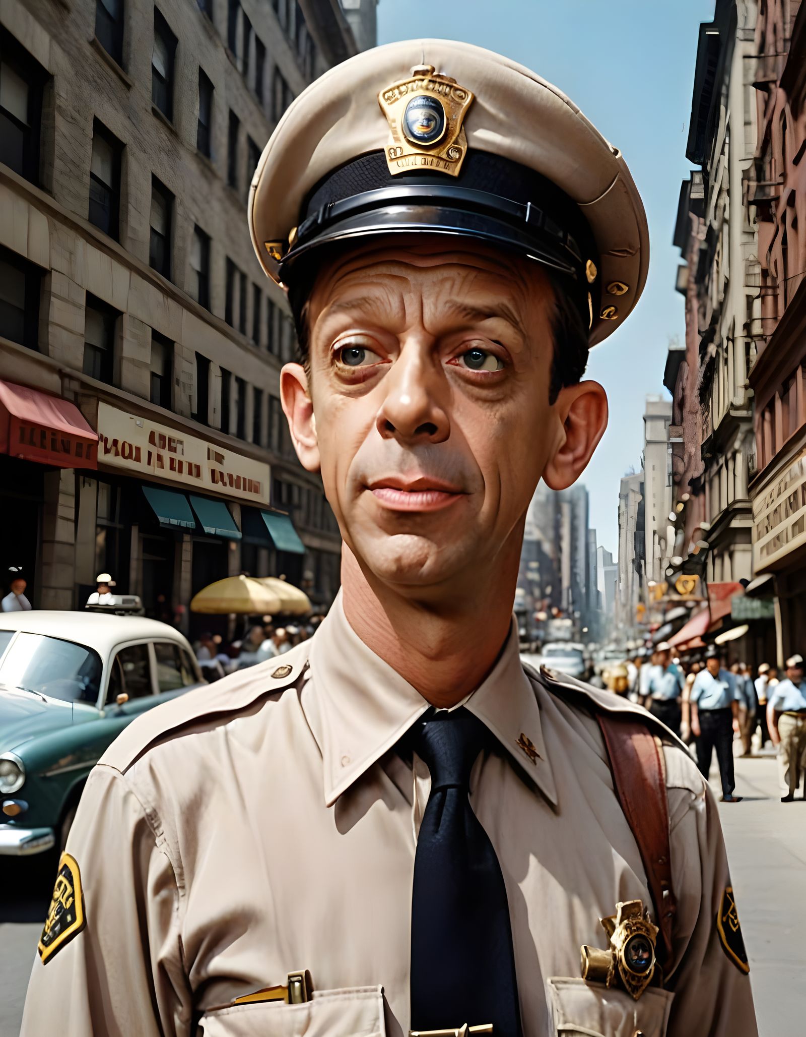 Barney Fife Navigates The Big City