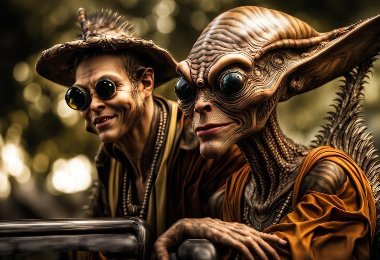 Photorealistic Aliens in Exotic Fashion: Hyperreal Photograp...