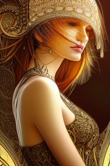 Ethereal Hyper-Detailed Scene in Deep Colors