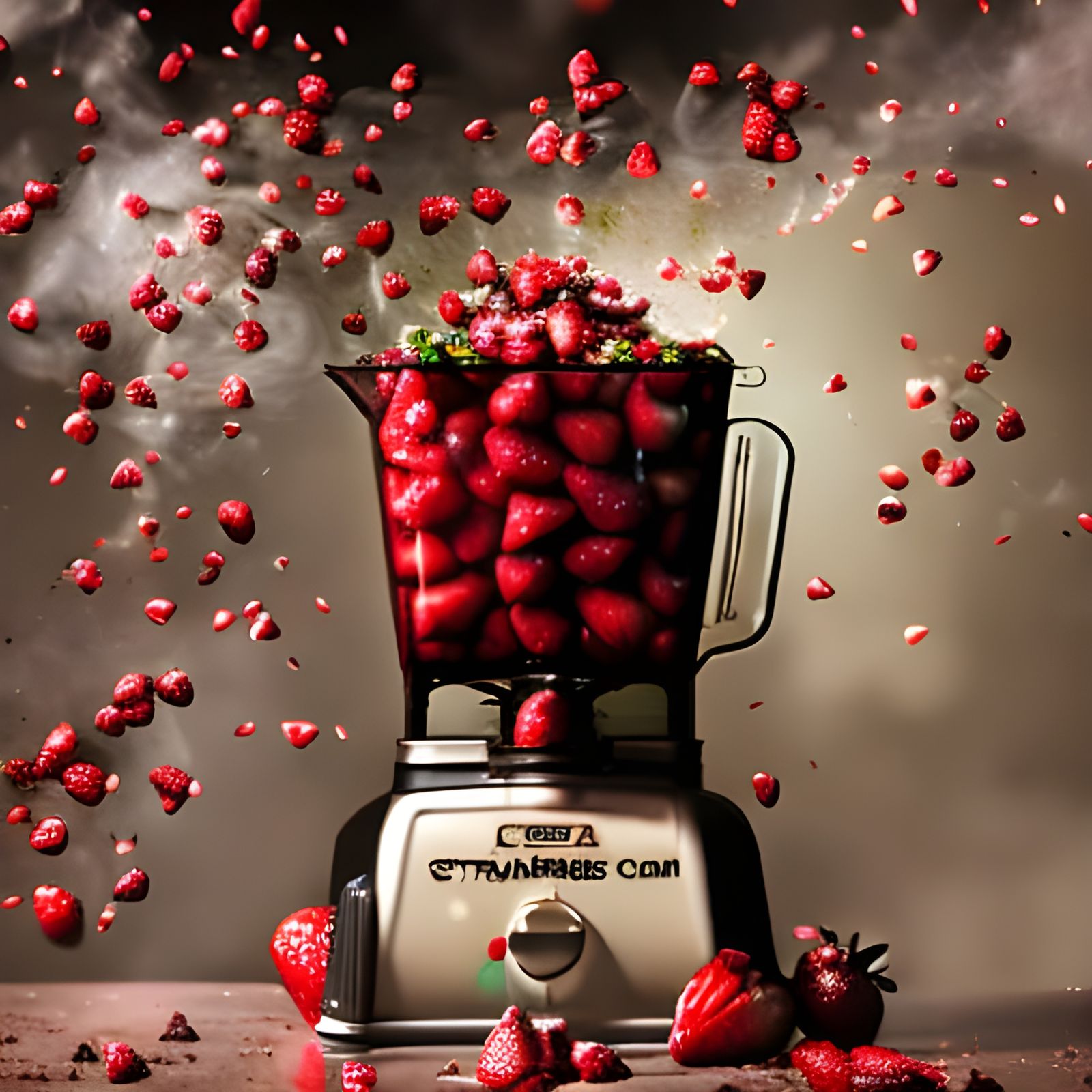 The overloaded retro strawberry blender