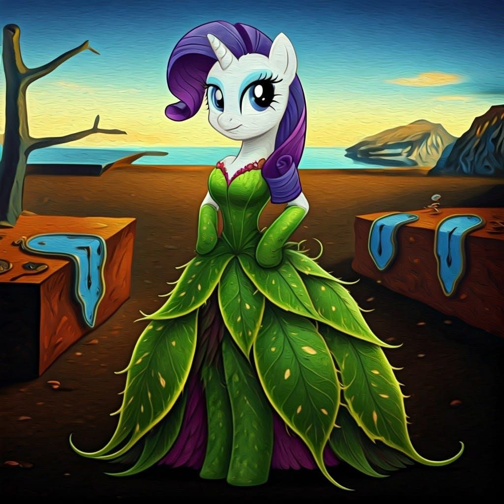 Surrealist Rarity in a Venus Flytrap Gown