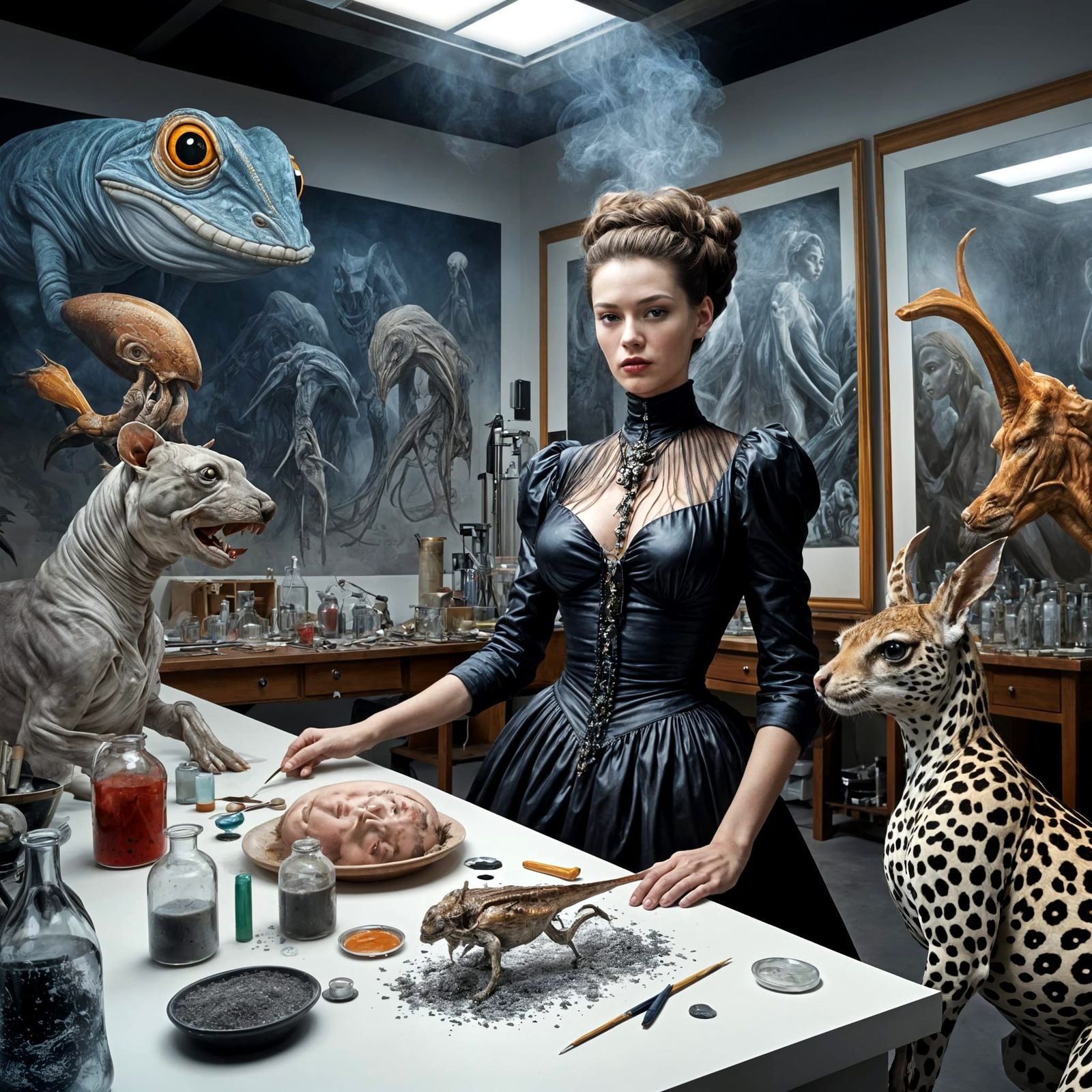 Exotic People and Bizarre Creatures in Hyperrealism
