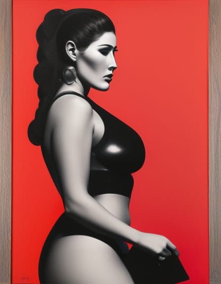 Lucy Pinder by Josef Albers