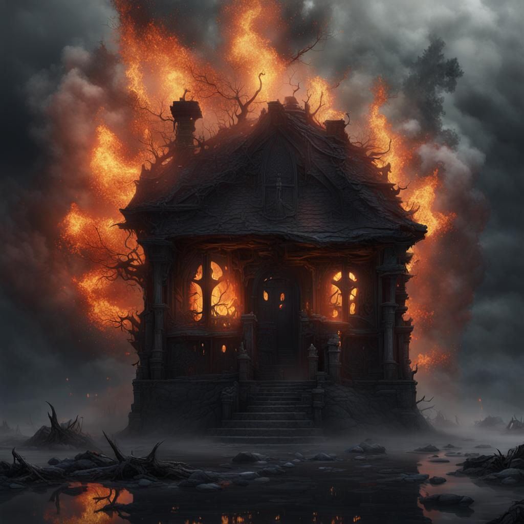 Fractured Soul Reflection in Dark Fantasy Art