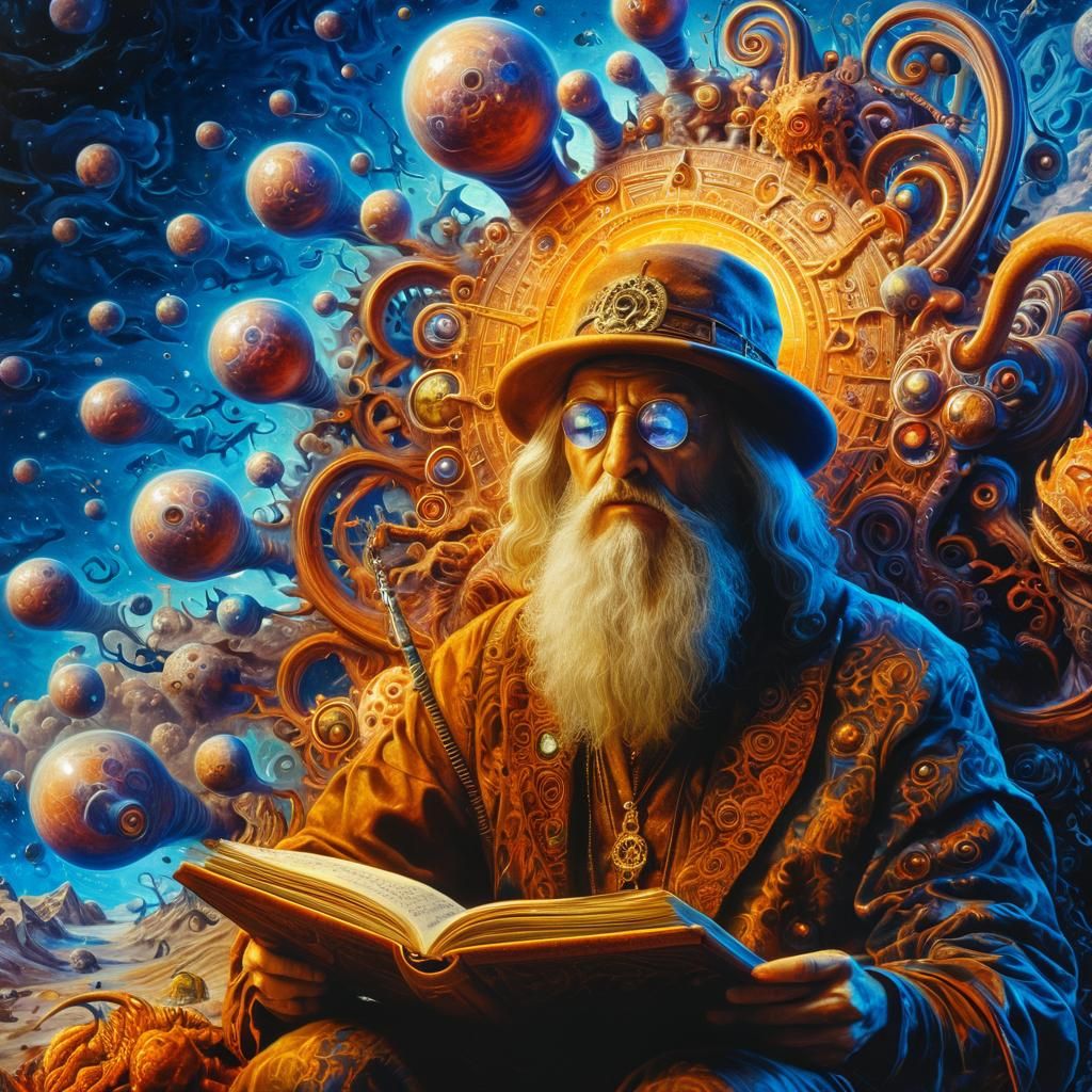 Surreal Art Studio in a Mystic Wizard's Imaginarium