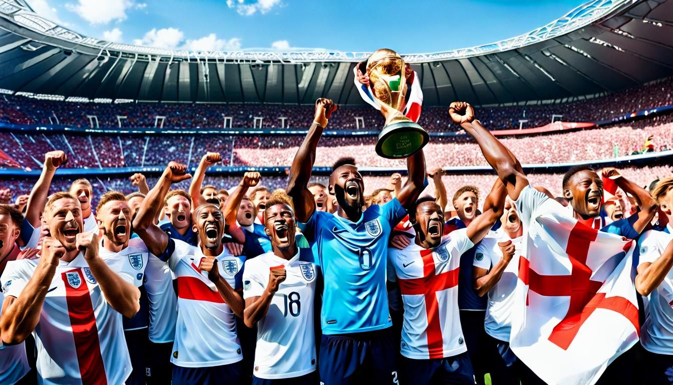 England Lifts World Cup 2026: Hyperrealistic Graffiti Art