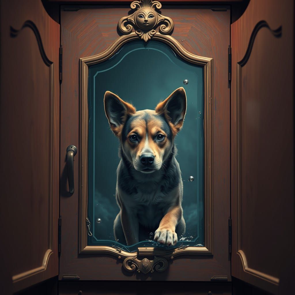 Splintered Reflections: A Broken Mirror's Lament