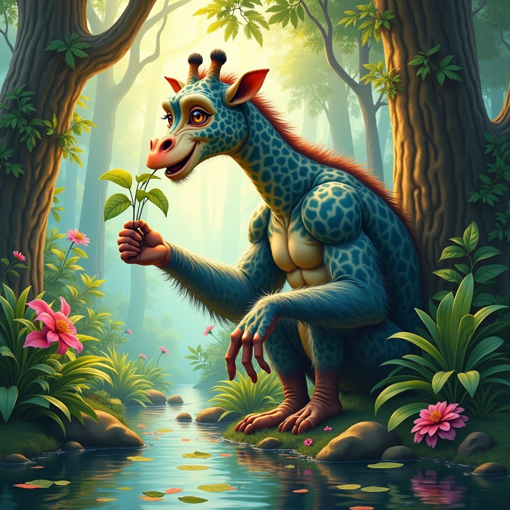 Giraffe-Gorilla Hybrid