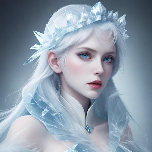 Ethereal Ice Queen Portrait