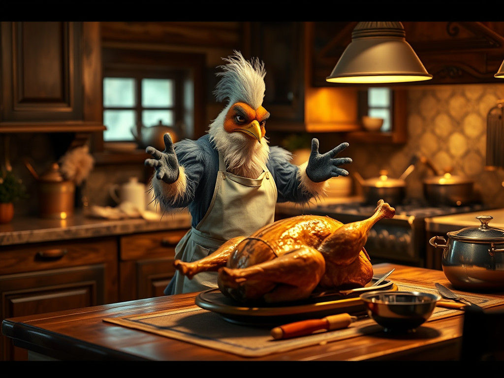 Furious Turkey Chef Prepares Thanksgiving Dinner