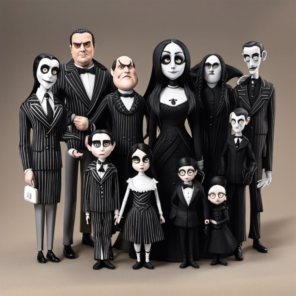 Detailed Portrait of Wednesday Addams