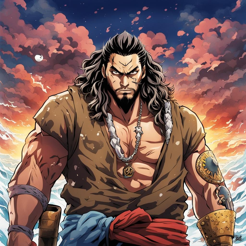 Jason Momoa as One Piece Anime Character
