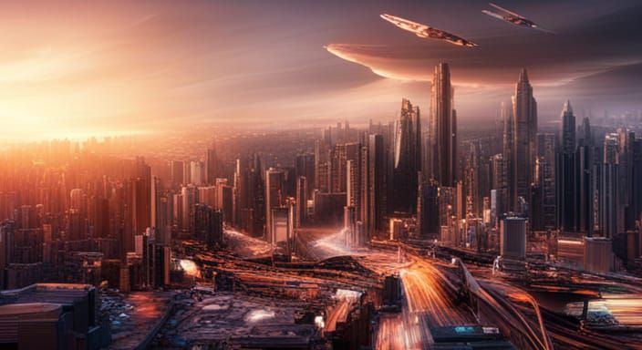 Futuristic Digital Matte Painting: A Cinematic Vision