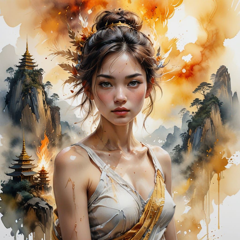 Mount Kyaiktiyo Golden Rock Pagoda at Dawn