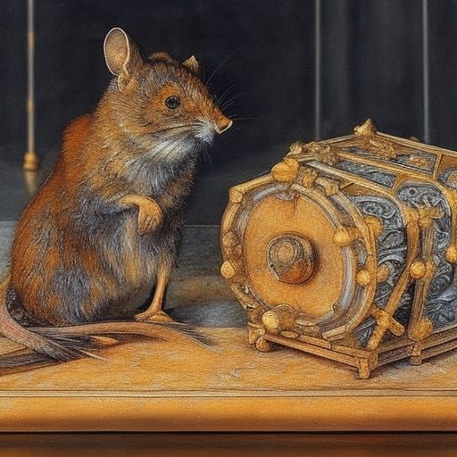 Dystopian Dreamscape in Classical Painting Style