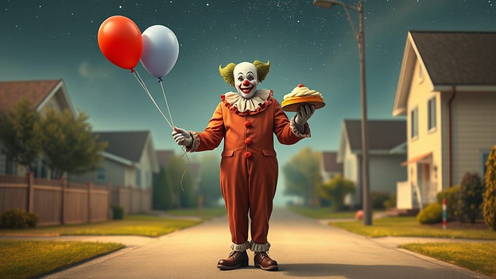 Cosmic Clown in Suburban Haze