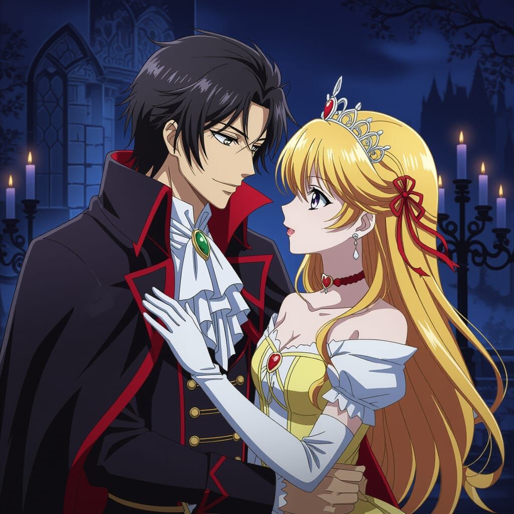 Anime Vampire in Love with a Princess