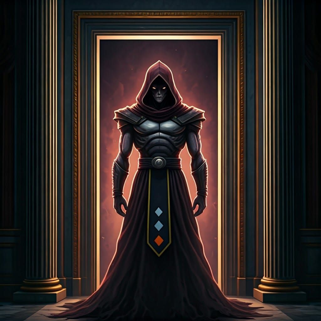 Ultrarealistic Cosmic Deity Embodies Chaos and Evil in Thron...