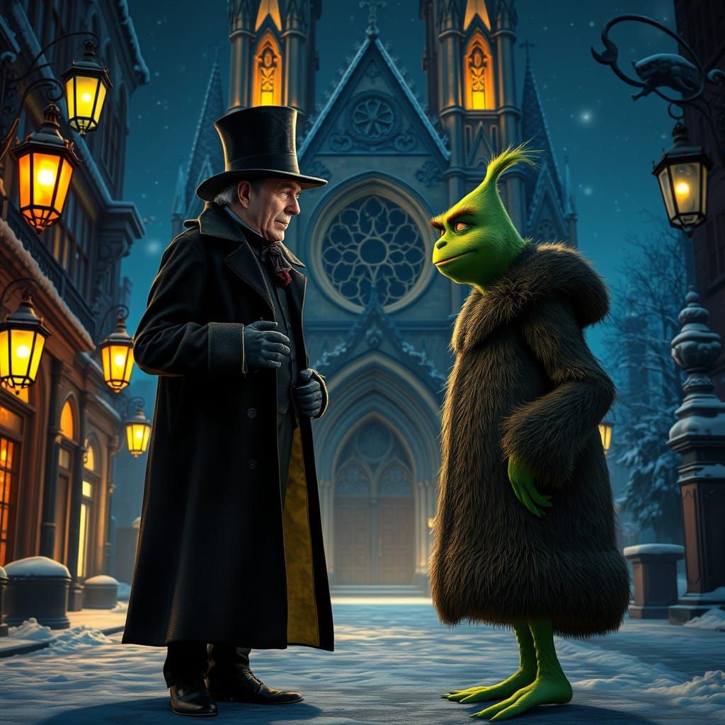 Victorian-Era Ebenezer Scrooge Meets the Grinch in London's...