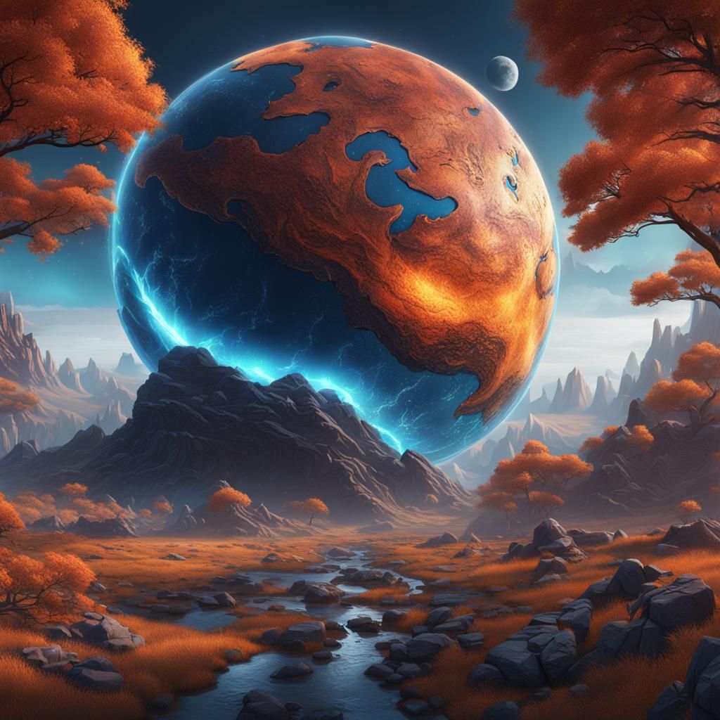 Firefox Web Browser in Detailed Matte Painting