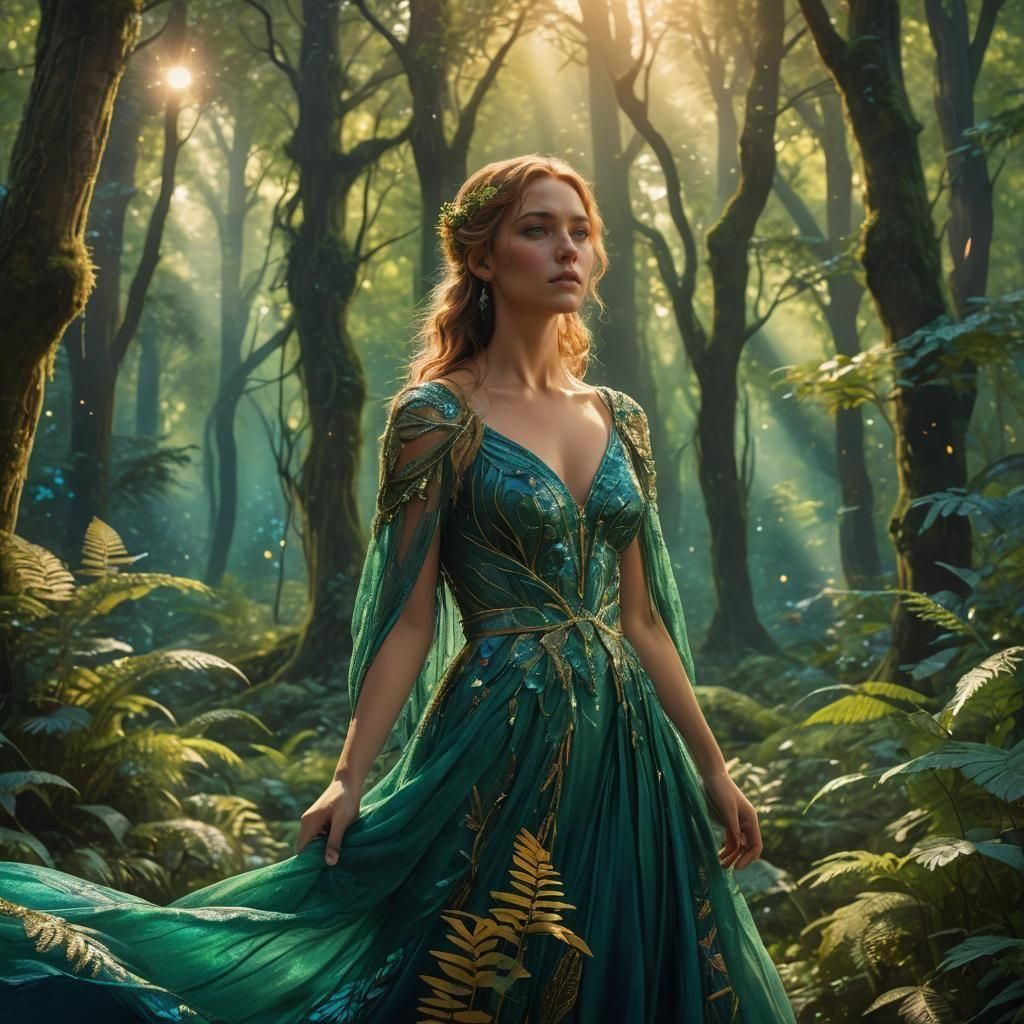 Fantastical Detailed Matte Painting in Deep Color