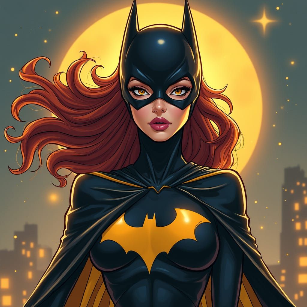 Batgirl in Michael Lark's Signature Comic Book Style