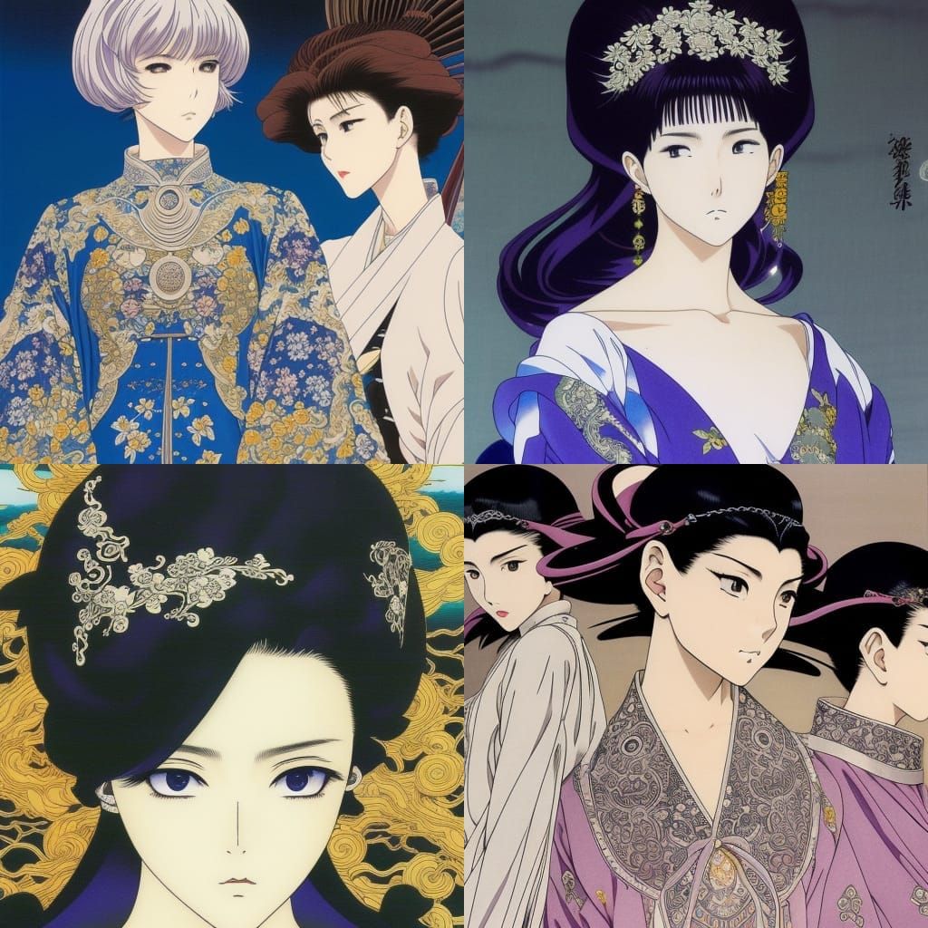 90s Anime Girl in Yamamoto Style