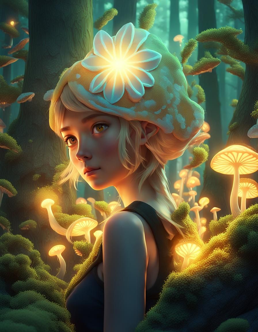 Enchanting Anime Forest Adventure in 3D