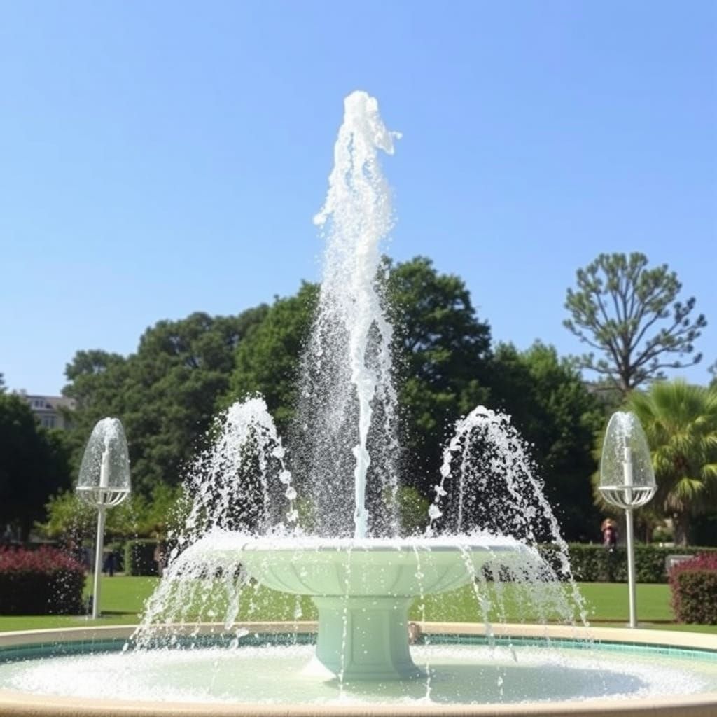 Effervescent fountain