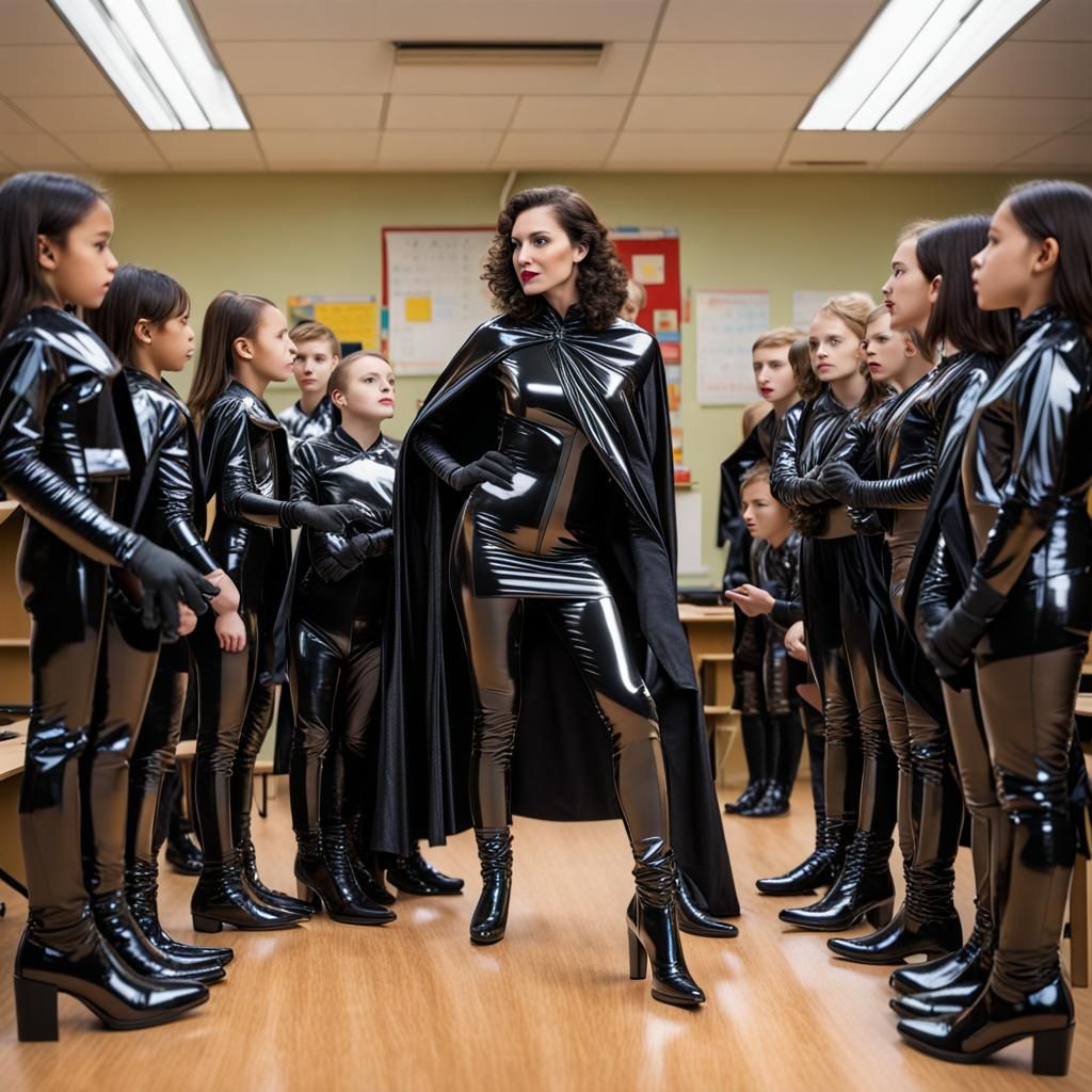 Reflective Fashion in a Glossy Classroom