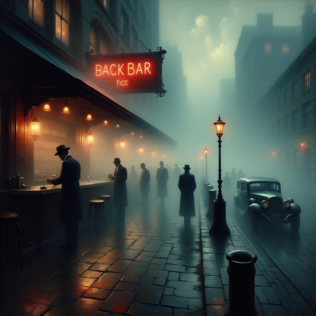 Chicago Speakeasy Jazz Club in the 1930s