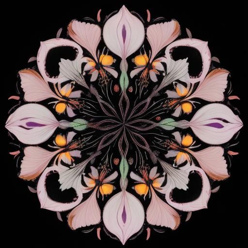 Colorful Calla Lilies Illustration with Paint Splatter Cross