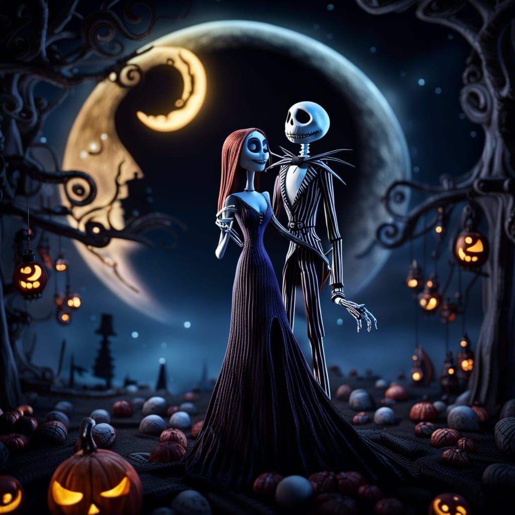 Jack and Sally's Nightmare Before Christmas Party