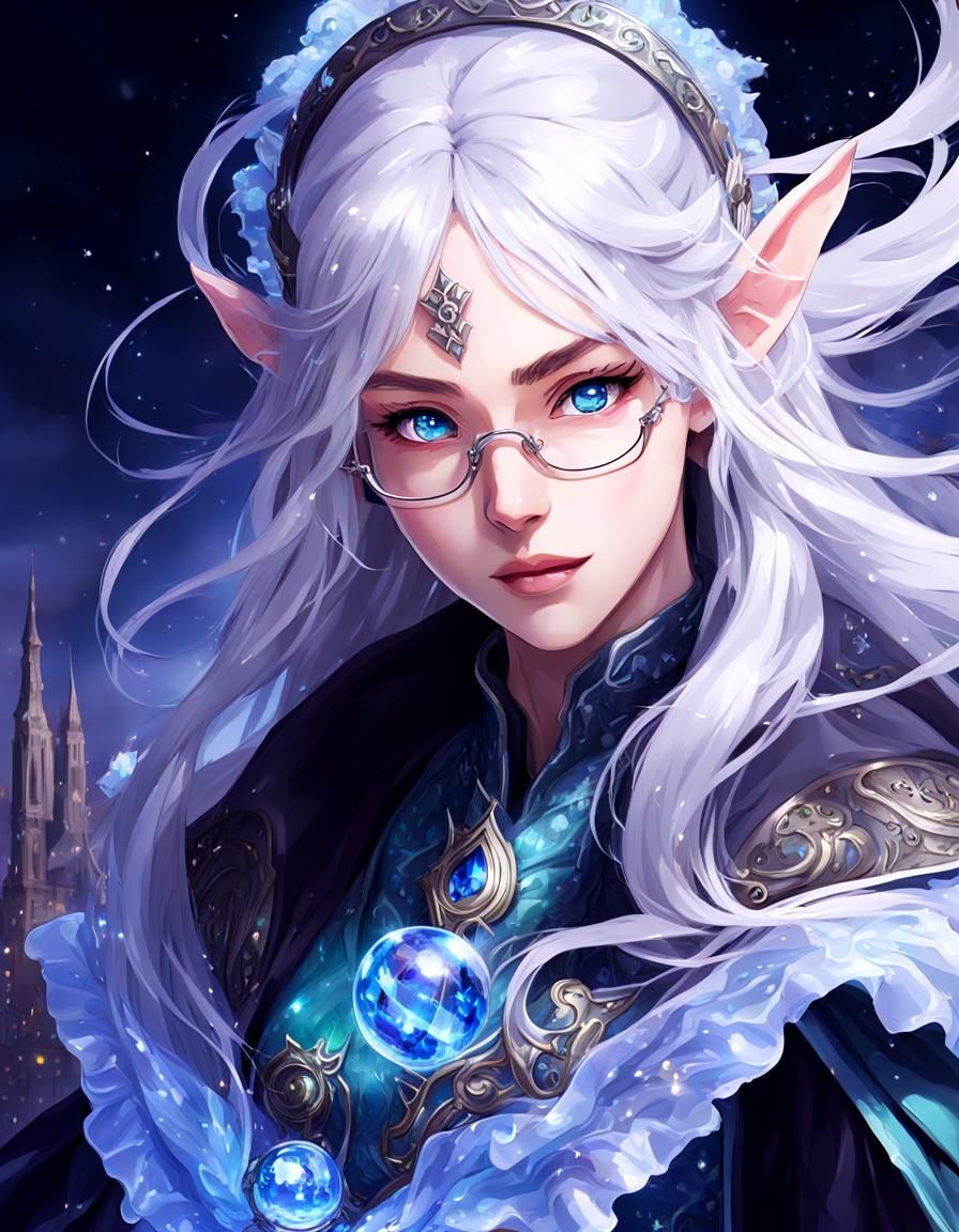 Elf Magic Student in Glass City: Manga Artwork