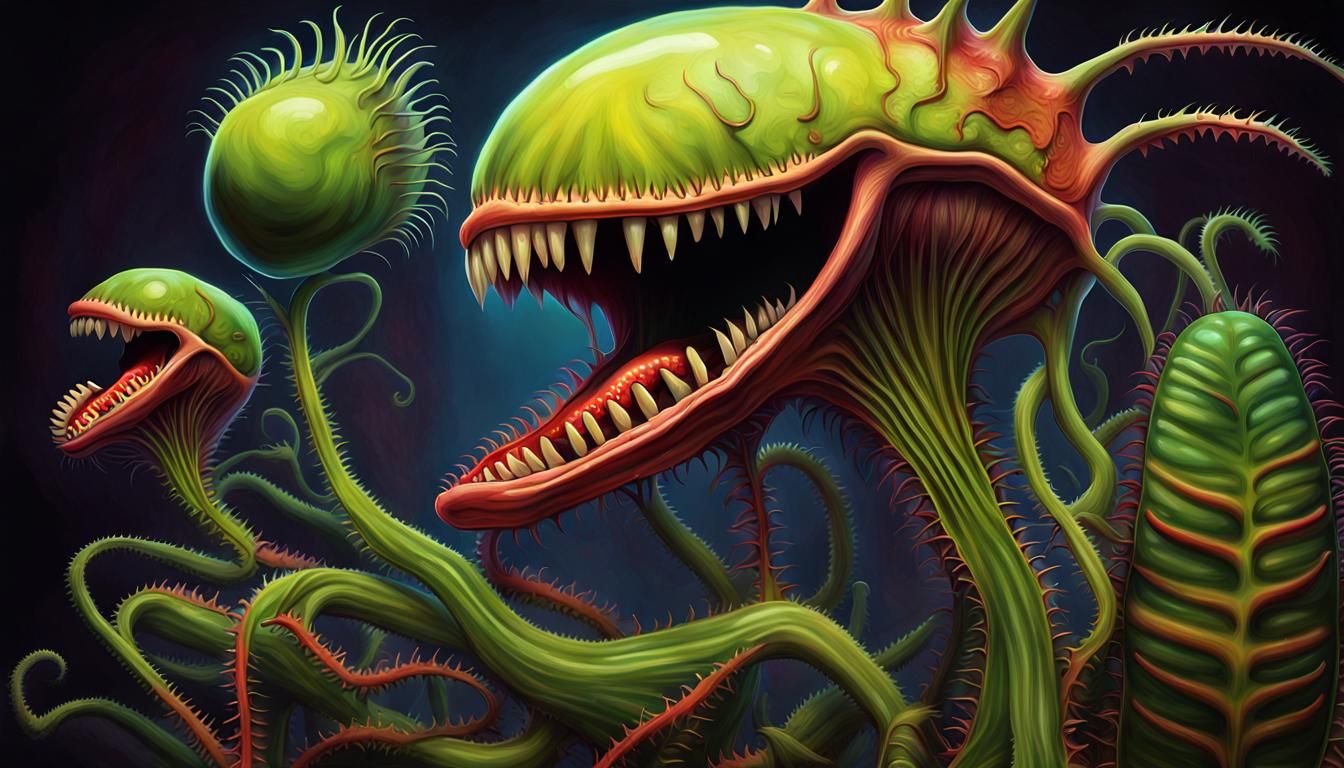 Dreamy Venus Flytrap Woman at the Dentist