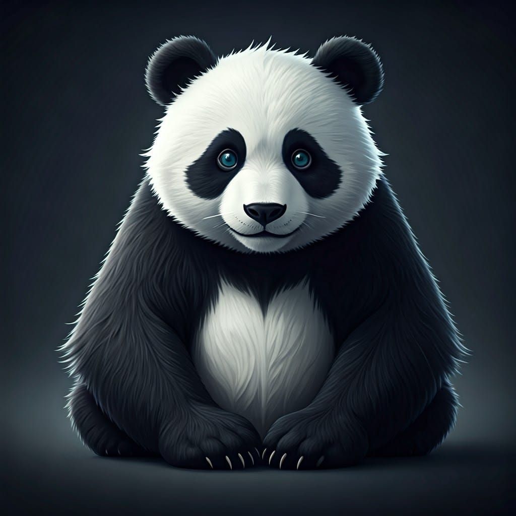 Panda Wants to Play: 3D Anime Art