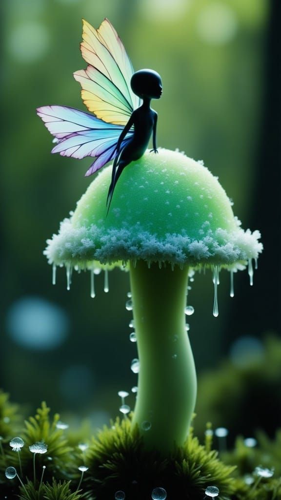 <lora:Photogram Dreams:1.0> Macro photography of a tiny fair...